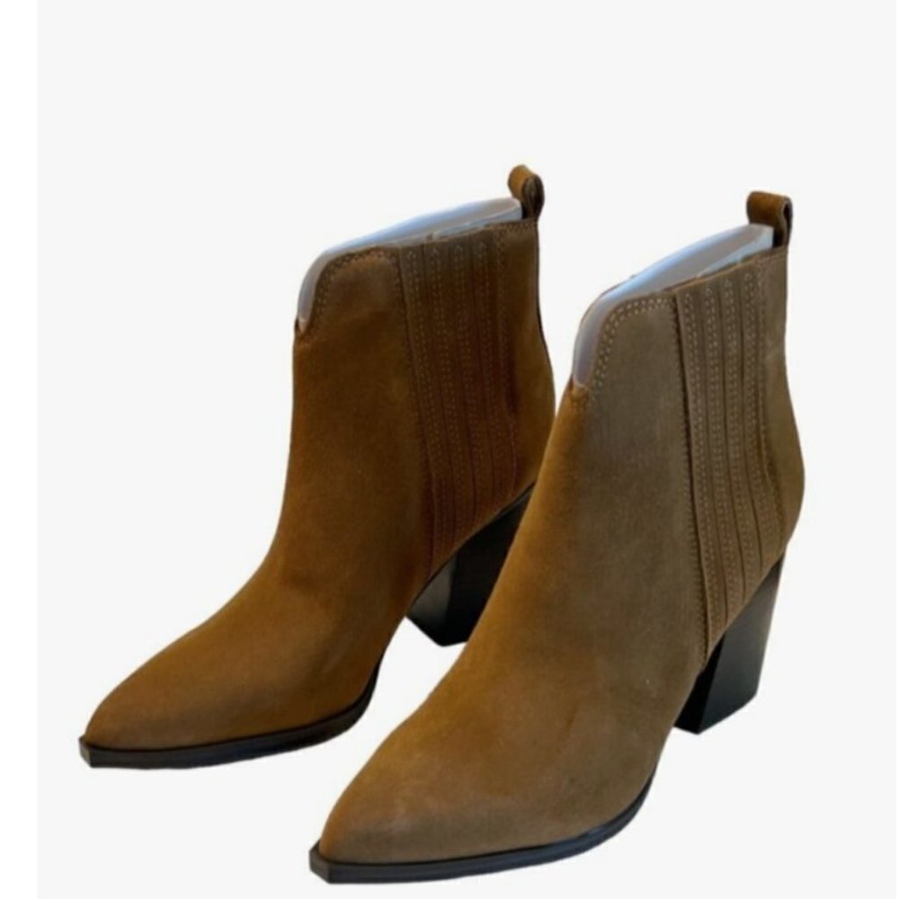 Marc Fisher Maree Brown Booties Size 8 and 8.5 NWT